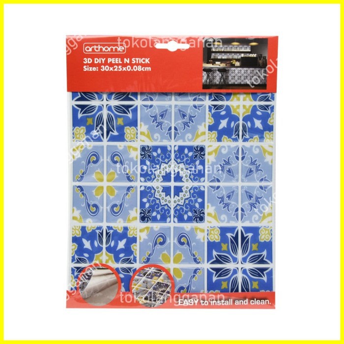 

Arthome 30x25 Cm Diy Stiker Art - Biru