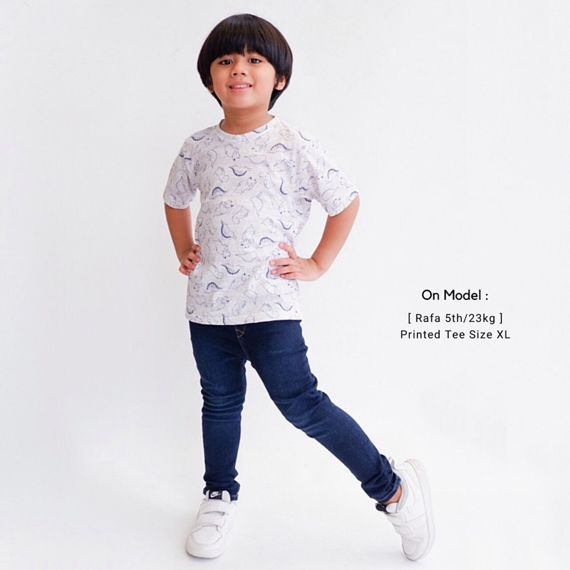 Kaos Anak Unisex Printed Motif T-shirt 1-6 Years