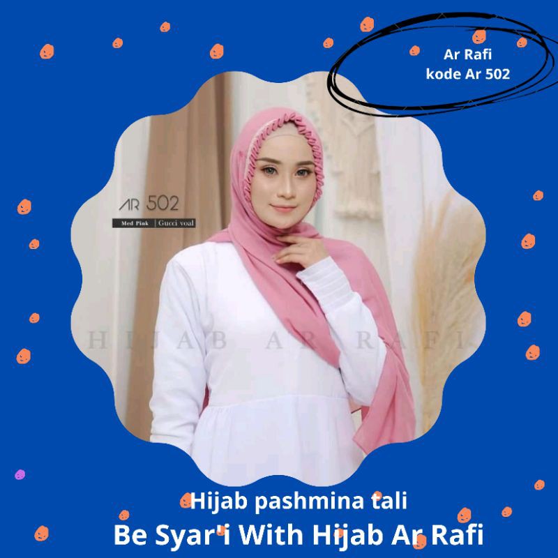 Jilbab hijab pashmina instan tali terbaru 2021 dari arrafi