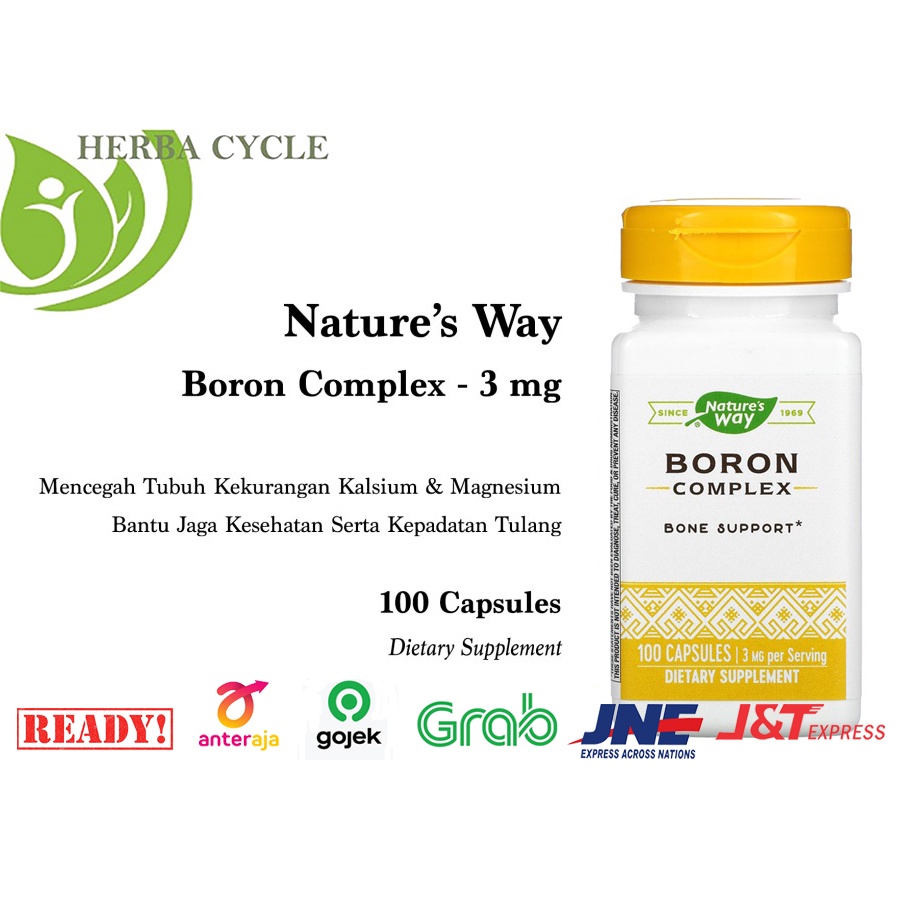 Natures Way Boron Complex 3 mg 100 Cap Ori USA Nature Way Boron