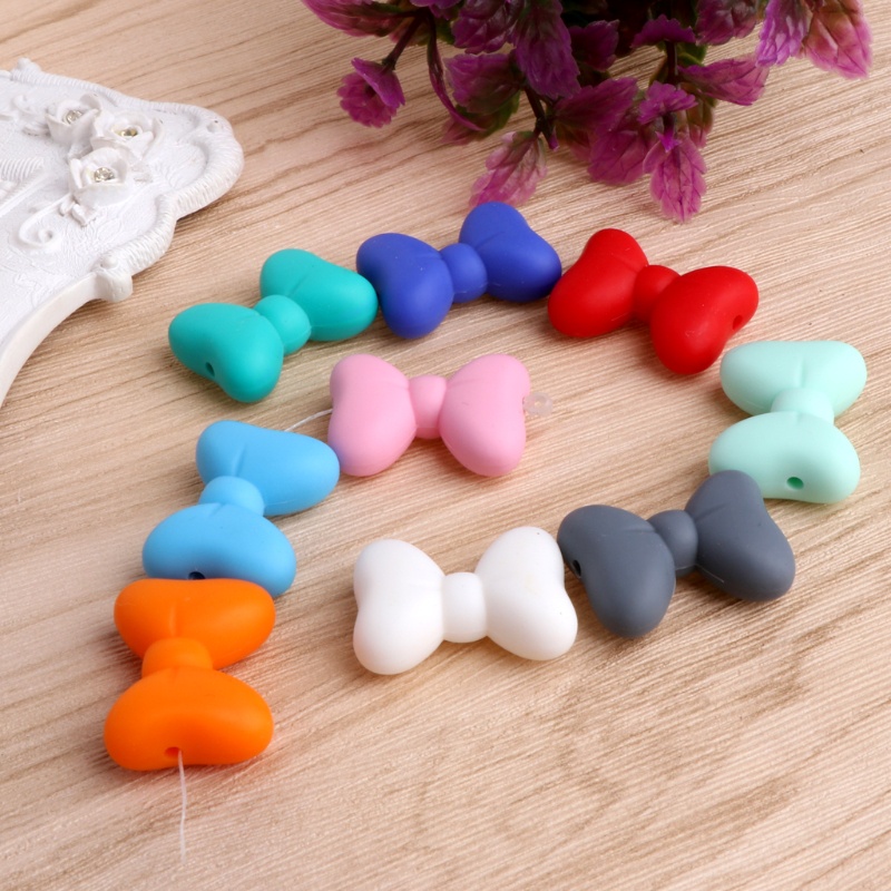 Mary 5Pcs / Set Mainan Teether Bayi DIY Bahan Silikon