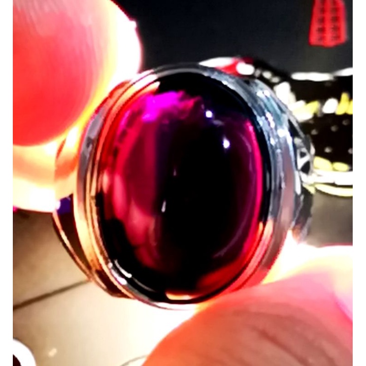 Batu Cincin Pria Kecubung Wulung Super Mewah Crystal HQ TERMURAH Asli kecubung