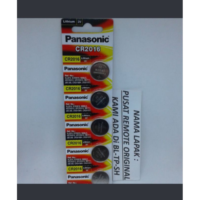 BATU BATRE BATERAI PANASONIC CR2016 ORIGINAL ASLI