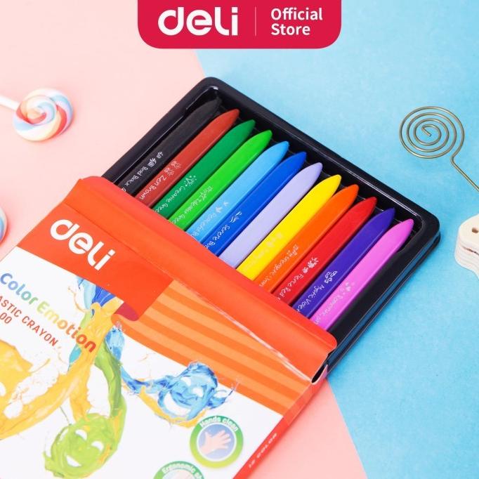 

Deli EC20000 School Crayon / Krayon - Plastic Crayon Triangle 12warna