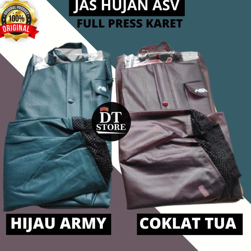 Jas Hujan ASV Original Karet - Mantel Mantol Hujan ASV Original - Jas Hujan Karet ASV I47S