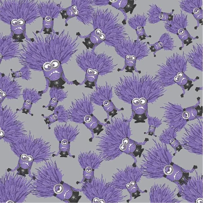 Kertas Scrapbook - Purple Minion Design