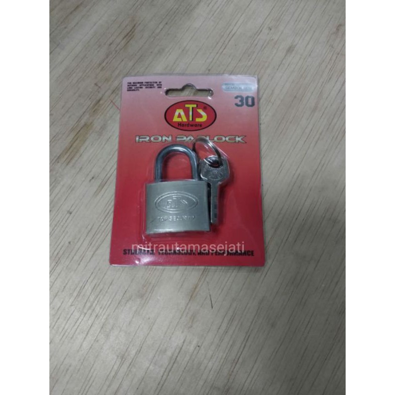 Gembok Leher Panjang / Pendek Ukuran 30MM- HIGH QUALITY ATS