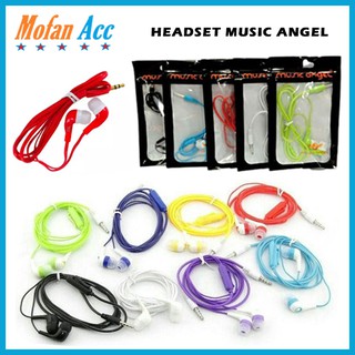 Headset Earphones Music Angel Handsfree Handfree Musik Stereo Super Bass - MOFAN ACCESSORIES