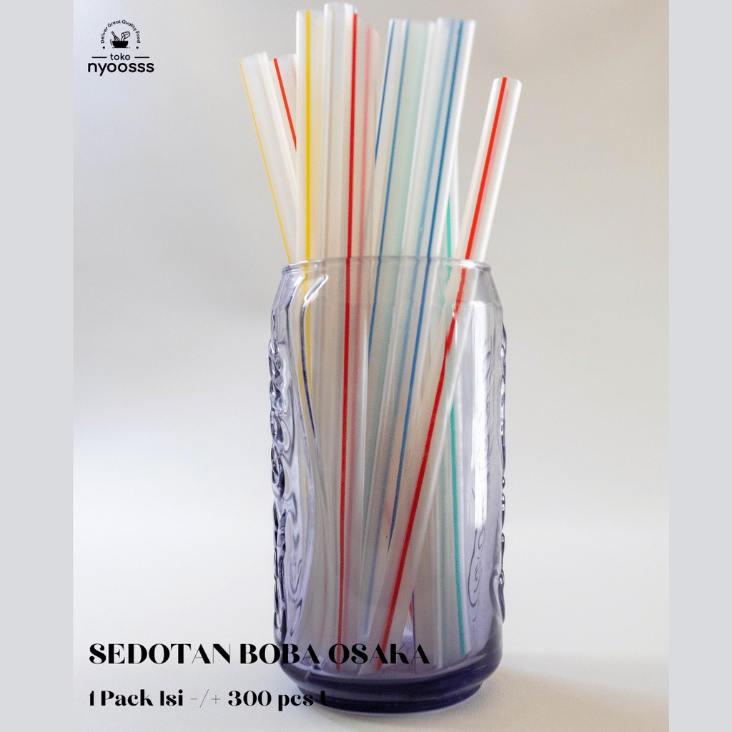Sedotan Boba OSAKA 8mm P. 18cm / Sedotan Boba Murah