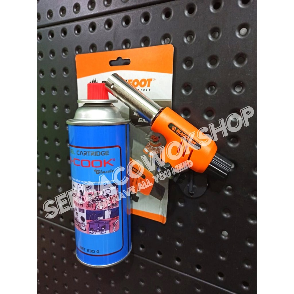 Paket Gas Torch Multi Purpose Blackfoot Cyclone Dengan Gas Hi cook Portable KHUSUS AREA JAWA