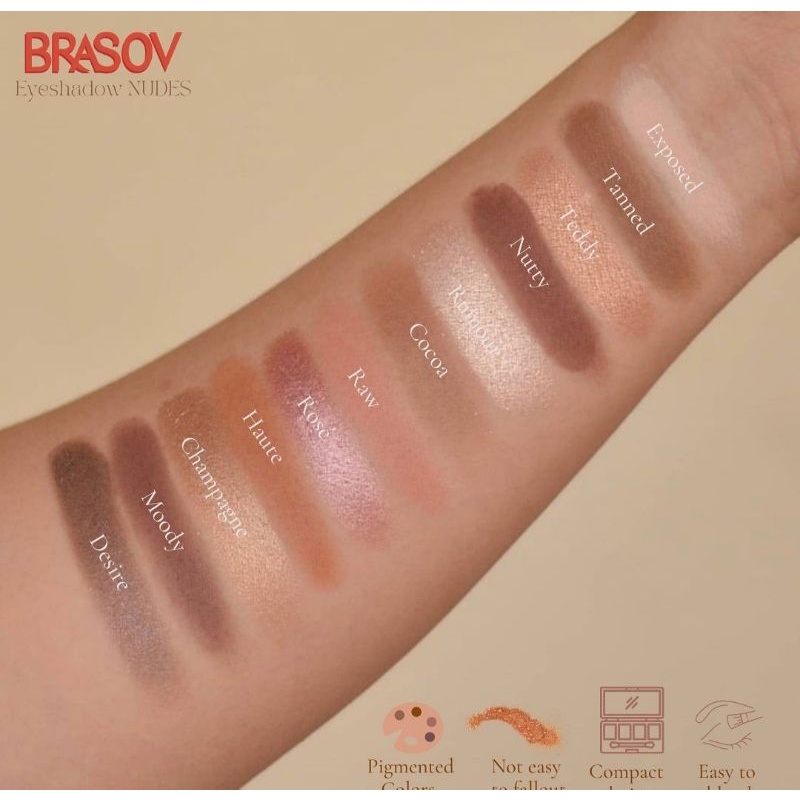 ☀️cahaya acc☀️BRASOV eye shadow nude