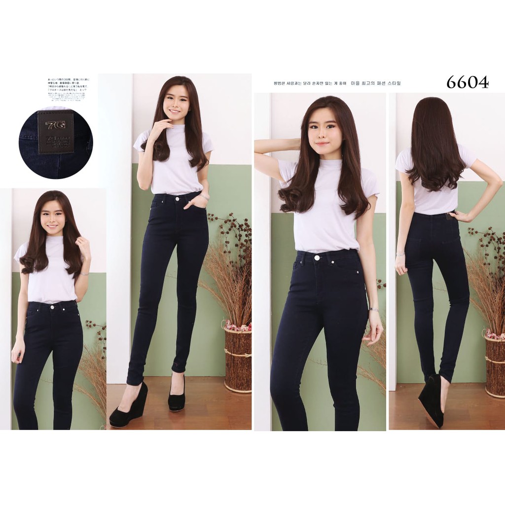 7C-G CELANA JEANS PREMIUM HIGHWAIST/ PINGGANG TINGGI /BIG SIZE /6 VARIANT COLOUR /27 - 34