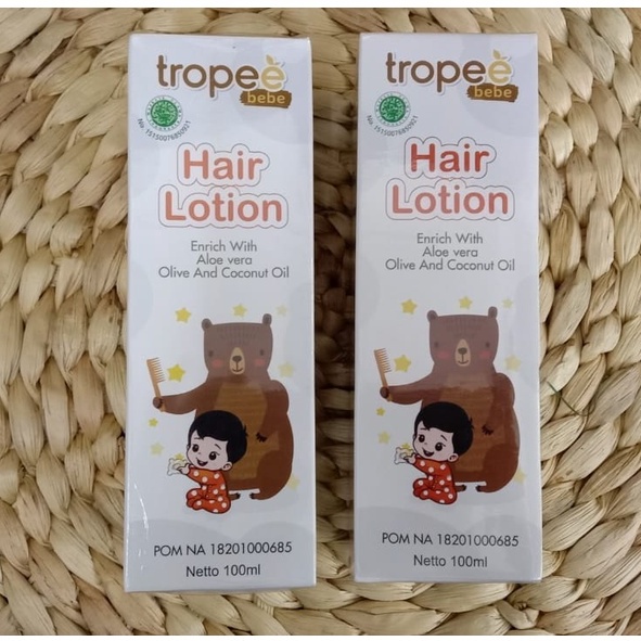 Tropee Bebe Baby Hair Lotion / Lotion Rambut Anak Bayi 100ml