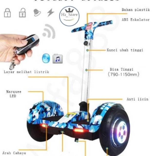 READY SMUA MOTIF! SCOOTER SEGWAY A8 HOVERBOARD BALANCE WHEEL VERSI TERBARU !! +FREE BUBBLE WRAP