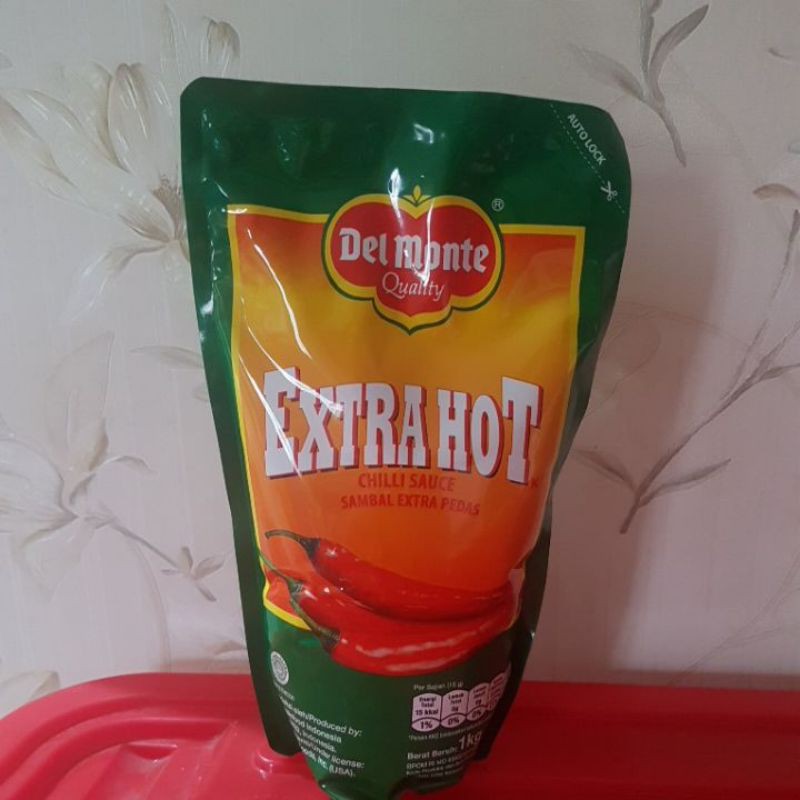 

saos sambal extra pedas del monte 1kg