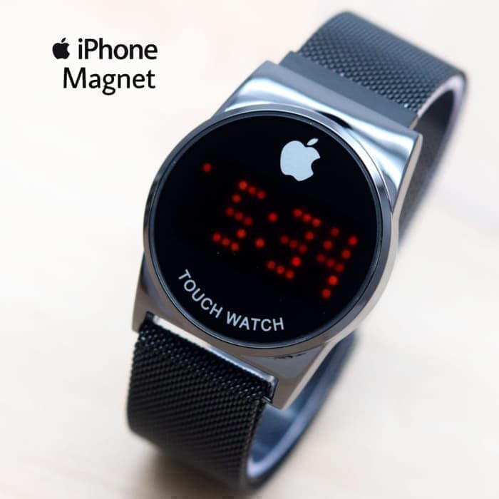 Jam Tangan LED JAM TANGAN IPHONE TOUCH WATCH MAGNET