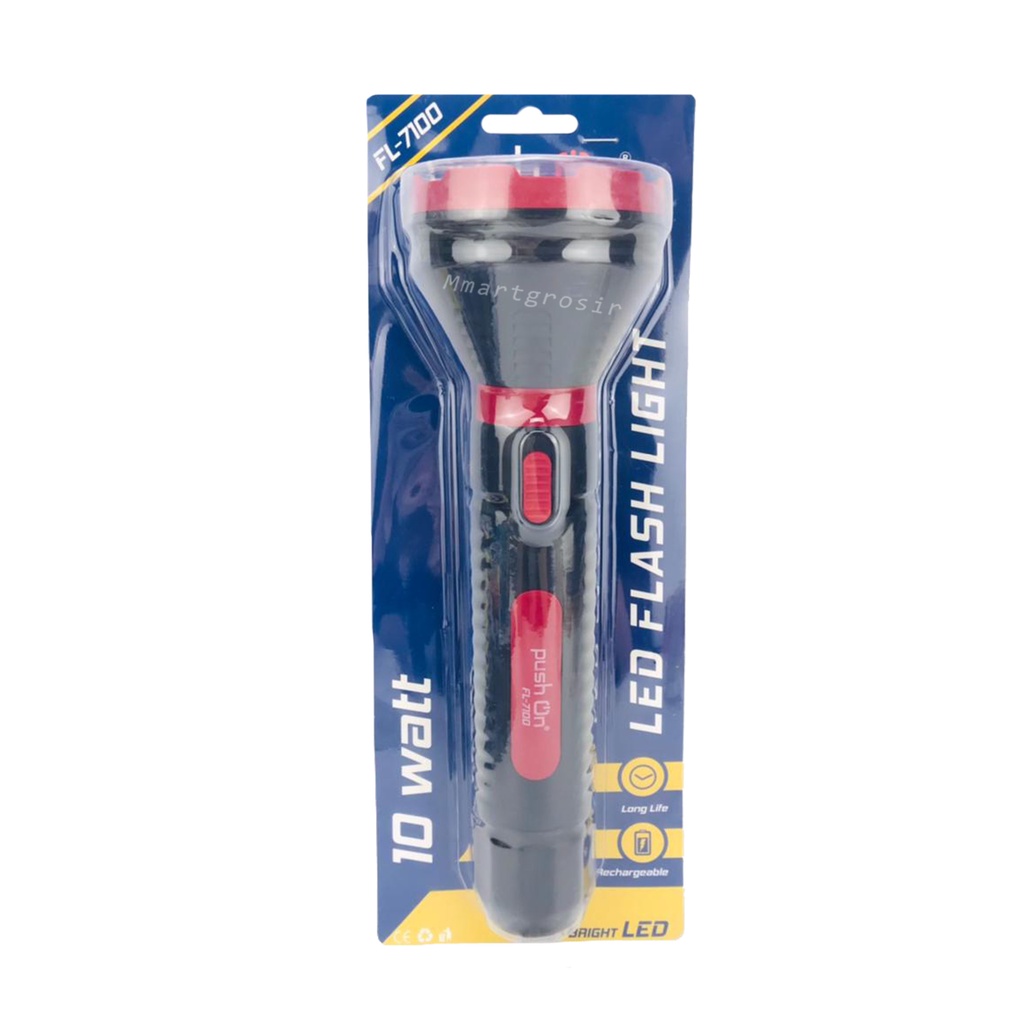 Senter Push On / Senter / LED Flash Light / FL-7100 / 10 watt