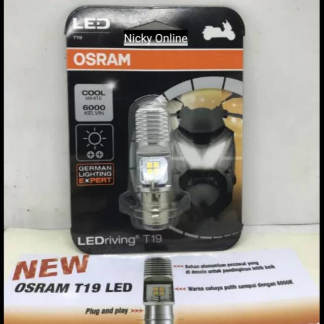 Lampu Depan Osram H6 Led Cree