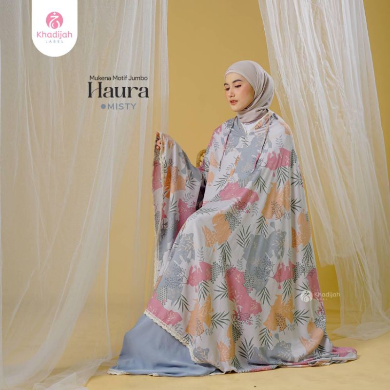 Mukena jumbo Haura 2 in 1 all size