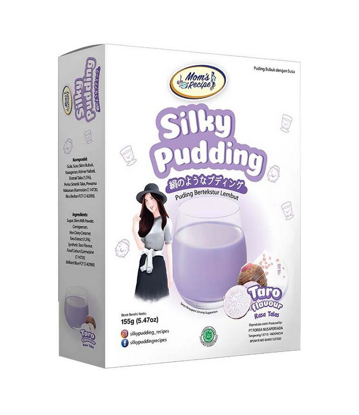 

SILKY PUDDING Forisa Mom's Recipe 155 gr PUYO Puding Susu Taro