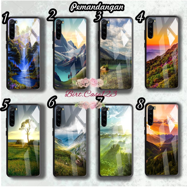 Case softcase silikon Gambar PEMANDANGAN back case glass oppo samsung vivo xiaomi realme all type