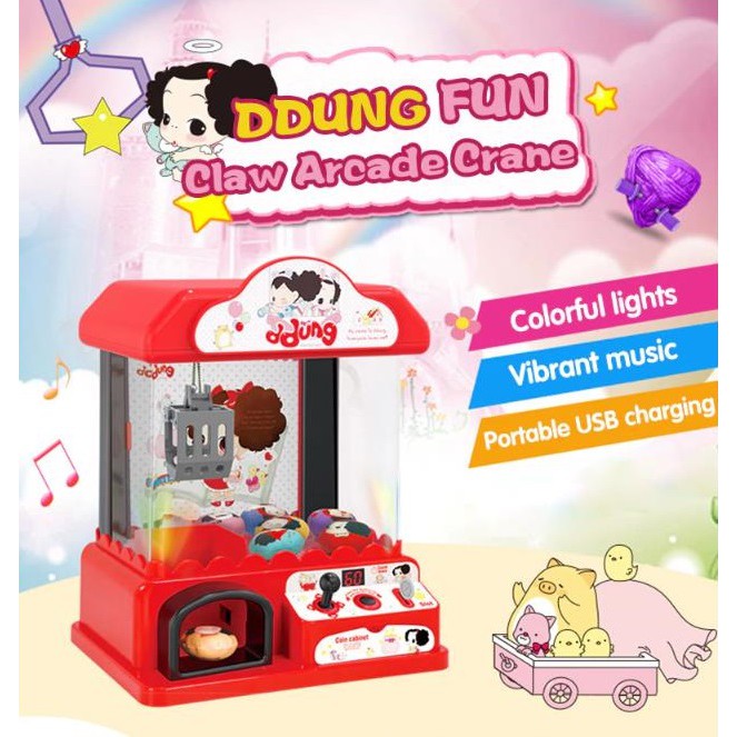 MAINAN ANAK MESIN PENGAMBIL BARANG  DDUNG KOREA MAINAN TIMEZONE CLAW MACHINE DDUNG