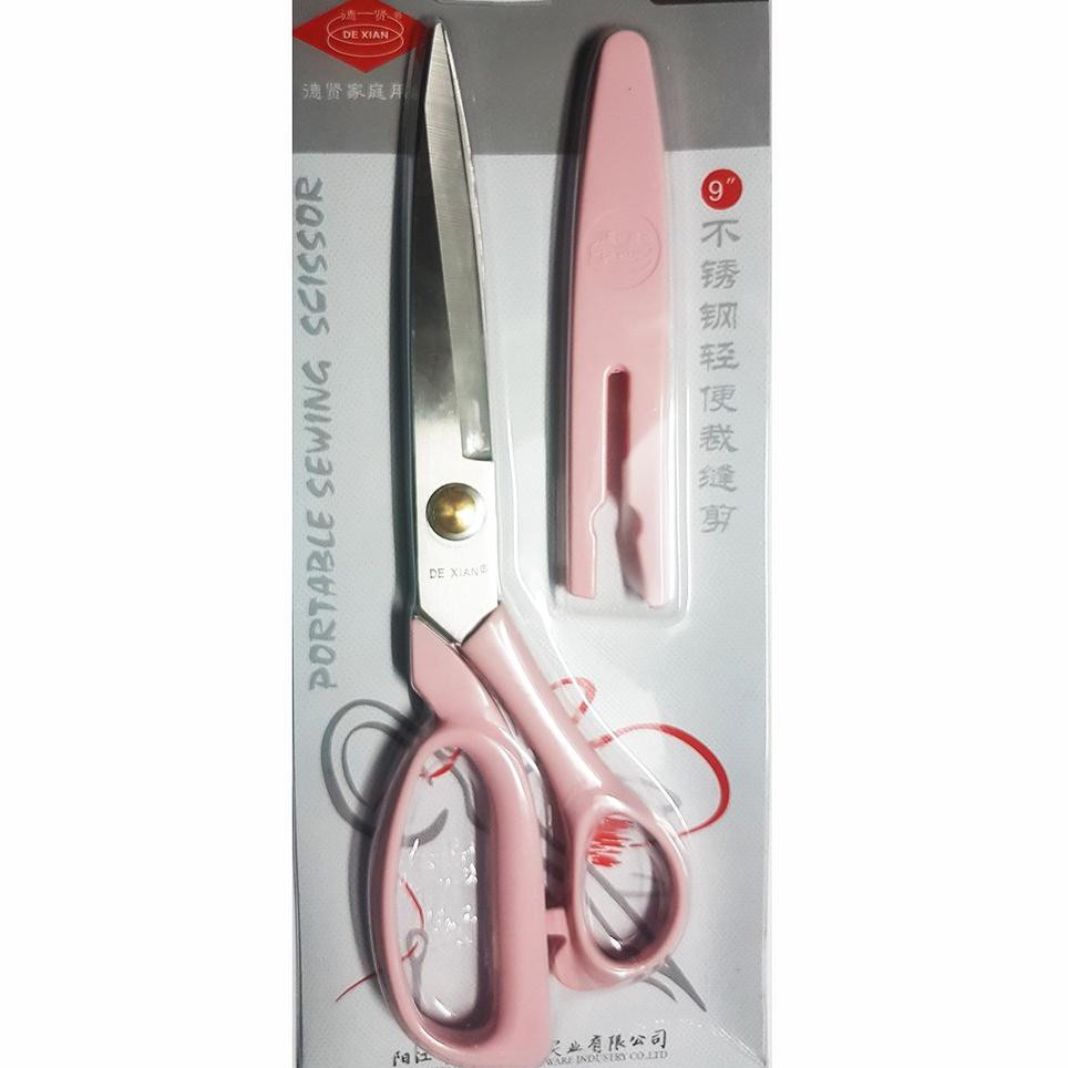 

gunting kain de xian k31 9" - pink (KODE W257)