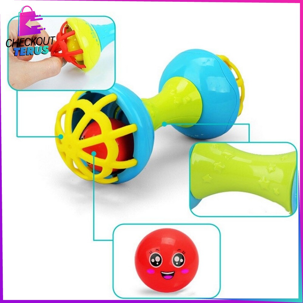 CT M11 Mainan Bayi Rattle Stick Bunyi BPA Free Teether Gigitan Bayi Baby Soft Mainan Kerincingan Bayi