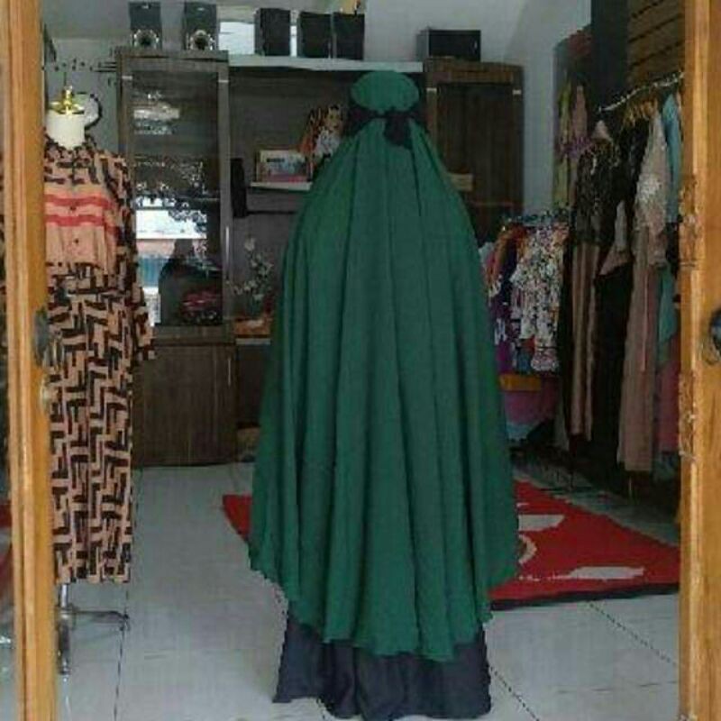 Khimar syari super jumbo PAD XXXXL BUNDAR  bisa buat mukena