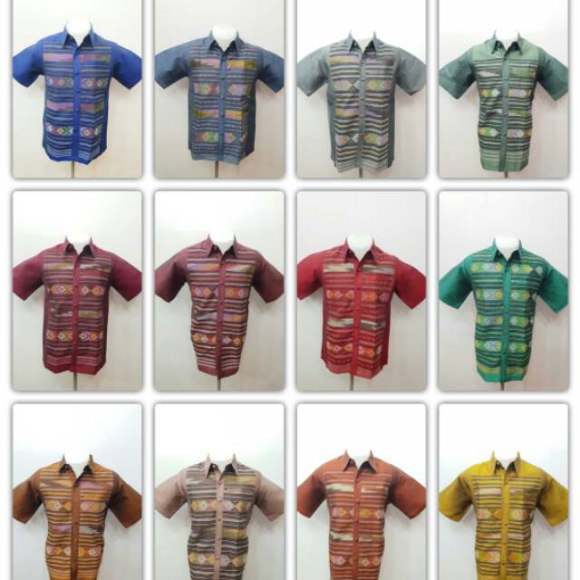 Kemeja tenun bangkok