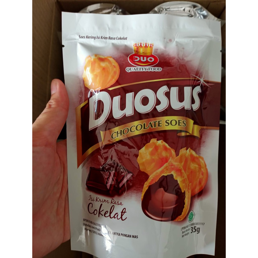 

Duo Sus Coklat / Duosoes Coklat / Duosus Cokelat / Duo Soes Cokelat / Duo Sus Kering Cokelat