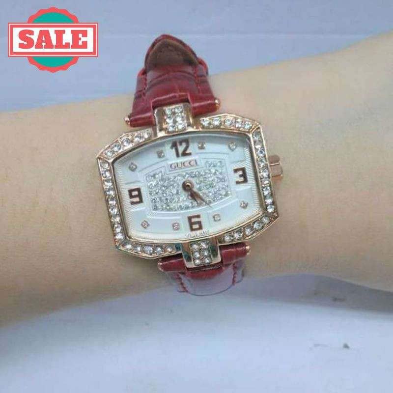 Promo JAM TANGAN - GUCCI KULIT BROWN