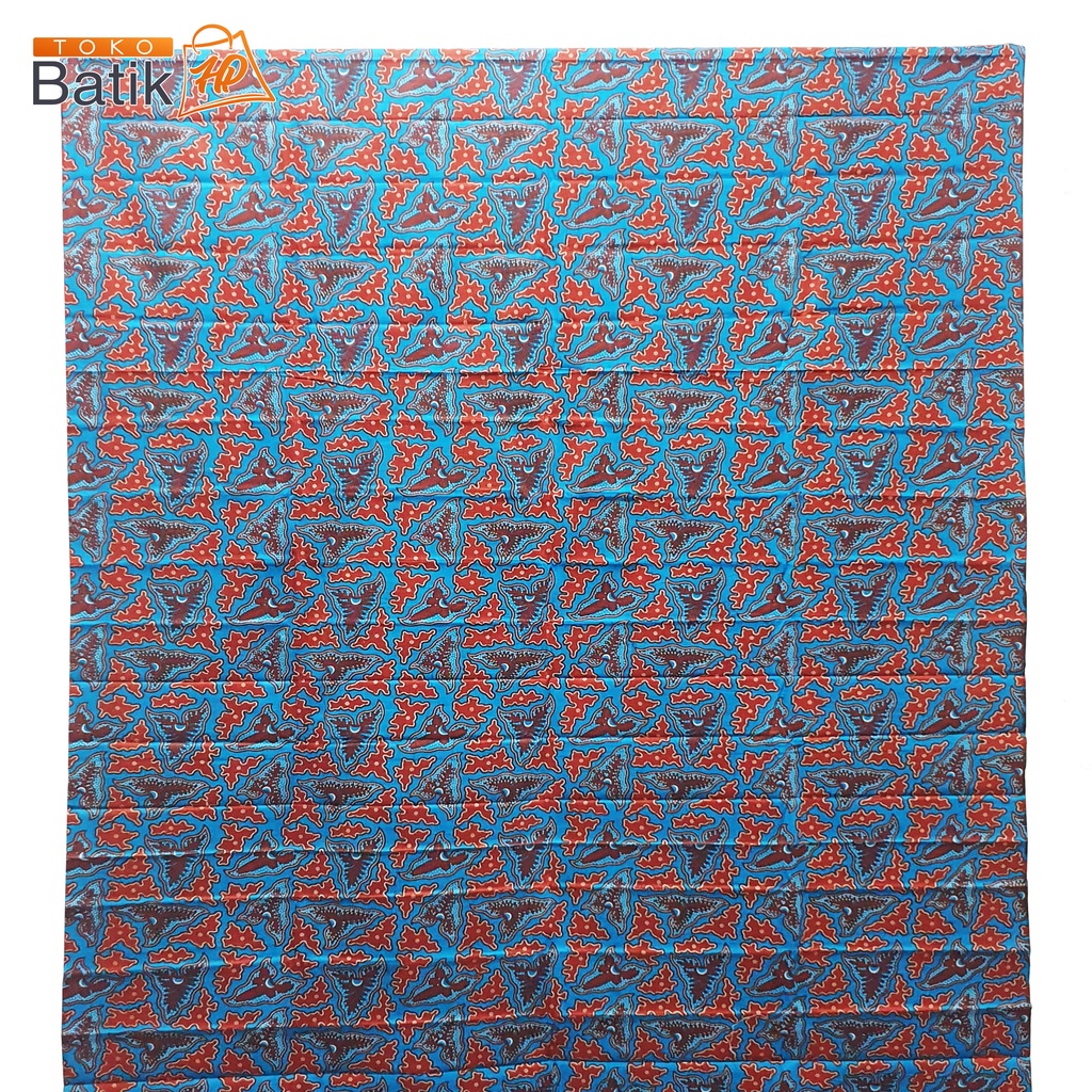 Bahan Banyumas Printing Khas Banyumasan Biru Manis / Kain Bahan Batik