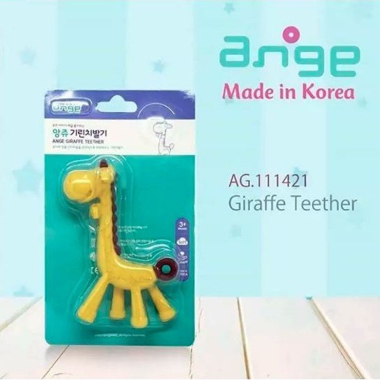 ANGE Giraffe Baby Teether / Gigitan Bayi Jerapah + BPA Free - Made in Korea