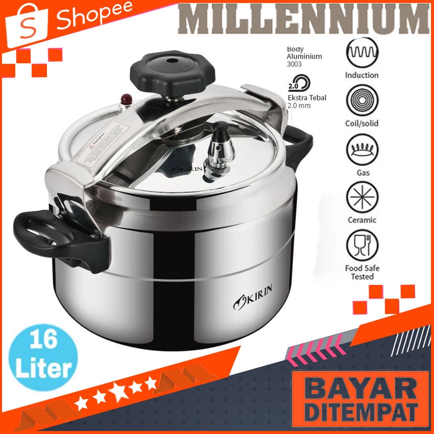 Panci Presto Kirin KPC 160 Panci Presto Jumbo 16 Liter