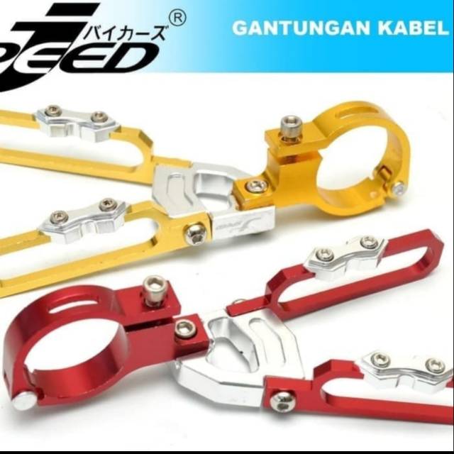 Gantungan Klem Kabel Motor Warna CNC Vario PCX R15 Megapro Vixion Beat