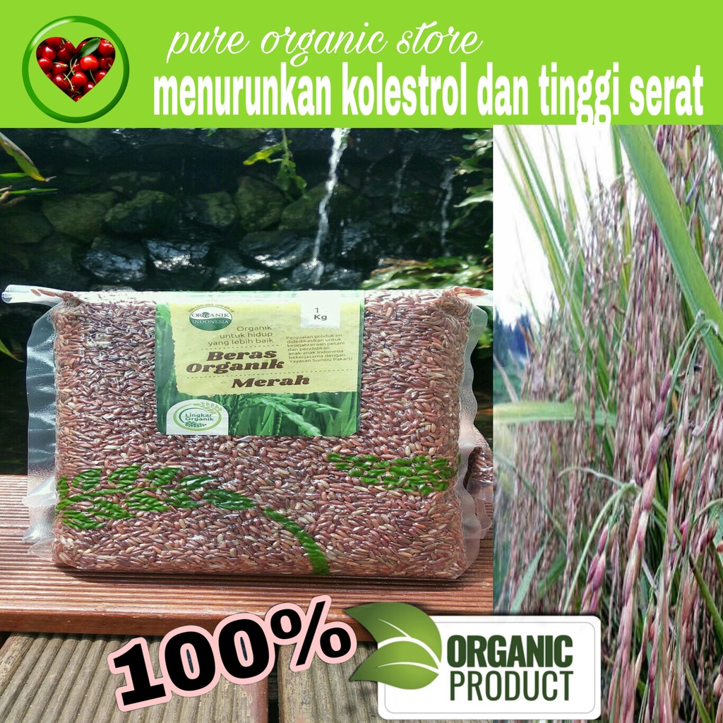 

BERAS MERAH LINGKAR ORGANIC 1 KG / BERAS MERAH / BAHAN ORGANIC /LINGKAR ORGANIC