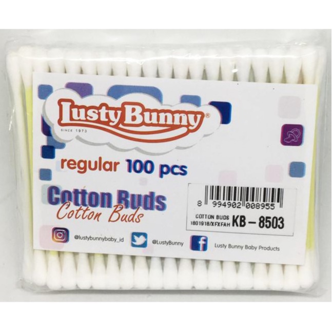 Morinz Lusty Bunny KB-8503 Cotton Buds Regular 100s (REFILL)