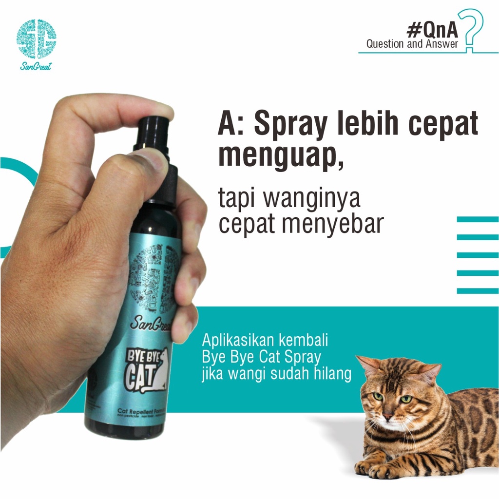 Alat pengusir kucing kapur barus organik anti kucing dan semprotan kucing organik Paket Pengusir Kucing Bye Bye Cat Paket Gel 100 gr, 70 gr dan Spray 100 ml untuk mengusir kucing liar bandel berak pup pipis sembarangan