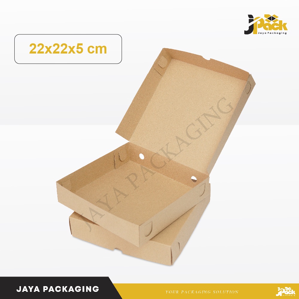 

Paper Kraft Box 22x22x5 cm Paperkraft/lunchbox/boxmakanan/hampers/custom