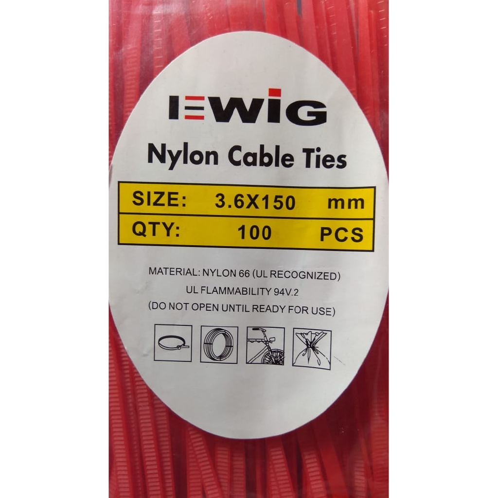[DEV-9116] KABEL TIES WARNA 3.6MMX15CM MERAH