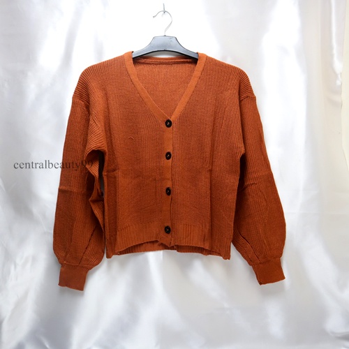 BLOANIC CARDIGAN LENGAN BALLON RAJUT WANITA / KARDIGAN KNIT RAJUT / CARDY OUTER WANITA