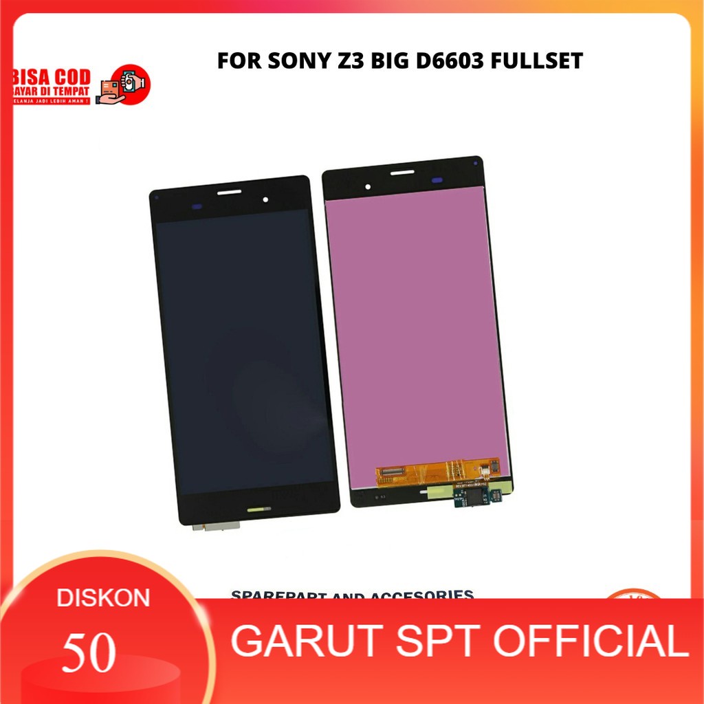 LCD SONY XPERIA Z3 BIG / D6603 D6653 5,2 INCH FULLSET TOUCHSCREEN KUALITAS ORIGINAL