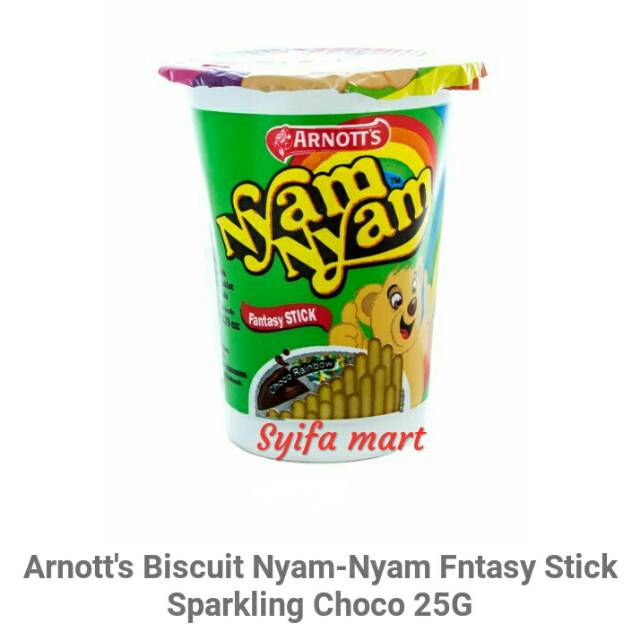 

Arnott's biskuit Nyam-Nyam fantasy stik stack sparkling choco 25g