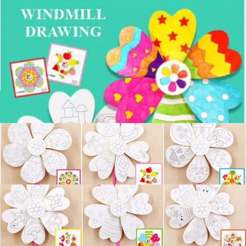 Kincir Angin Mainan Edukasi DIY kincir Angin Anak