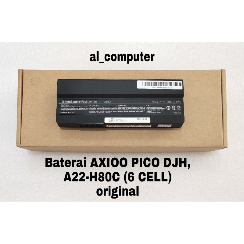 Baterai AXIOO PICO DJH, A22-H80C (6 CELL) original