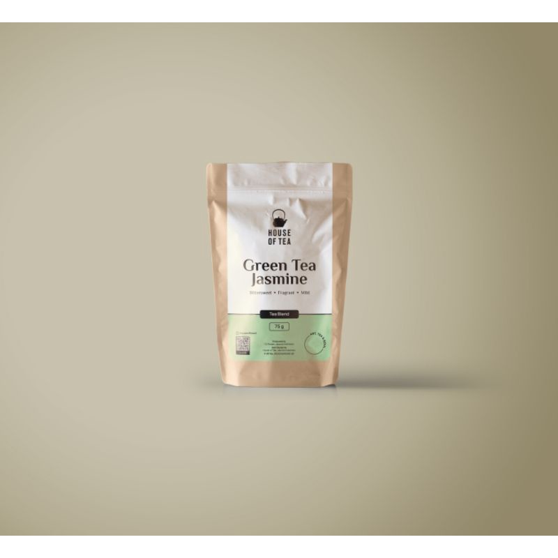 

House of Tea - Greentea Jasmine - 75 Gram (TEH PREMIUM INDONESIA)