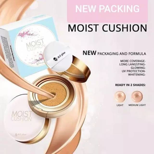 MS GLOW MOIST CUSHION ORIGINAL / MOIST CUSHION MS GLOW / MS GLOW