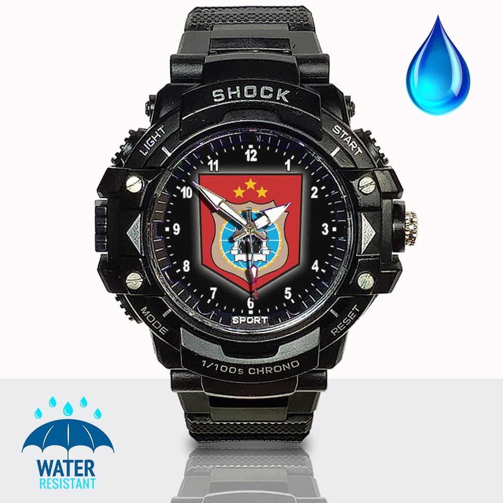 (JOS GANDOS BOS) Jam Tangan LOGO PAM OBVIT POLRI (Exclusive)