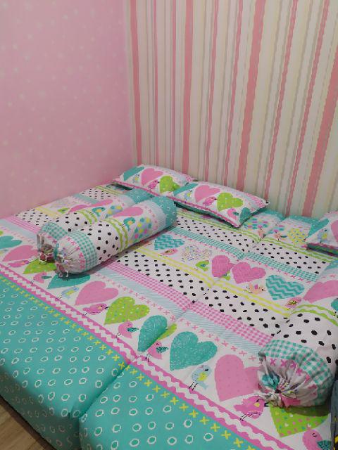 Sprei Star Motif Loving You Kuning Katun Lokal Ukuran 180x200 160x200 120x200 100x200 Dll